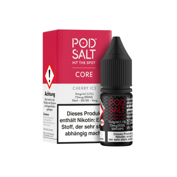 Pod Salt Core - Cherry Ice - 10ml Nikotinsalz Liquid