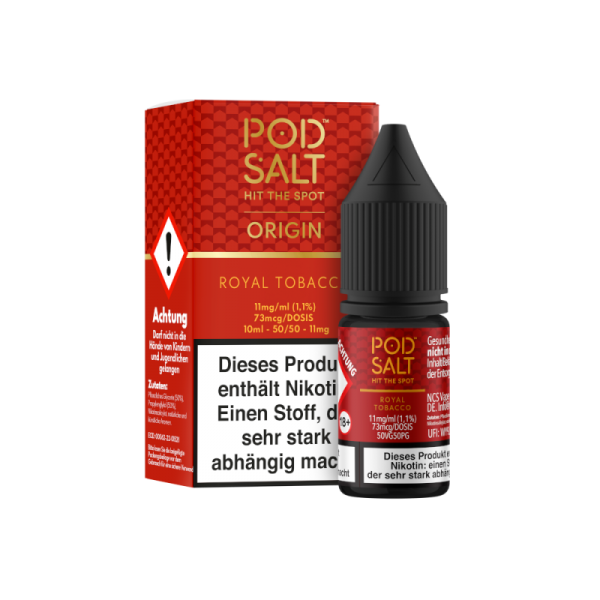 Pod Salt Origin - Royal Tobacco - 10ml Nikotinsalz Liquid